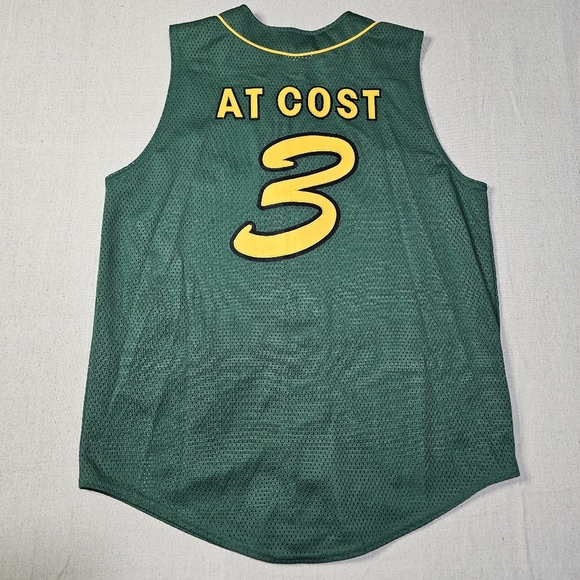 Vintage Teamwork Athletic Apparel SODA JERKS DALLAS jersey Green/Yellow Size XL - Picture 2 of 9